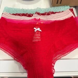 Victoria's Secret 5-Pack Lace Waist Cheeky Panties [COPY]